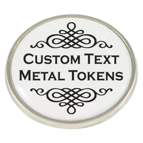 Text message metal token